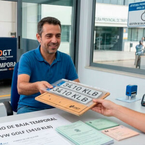 baja temporal del vehículo